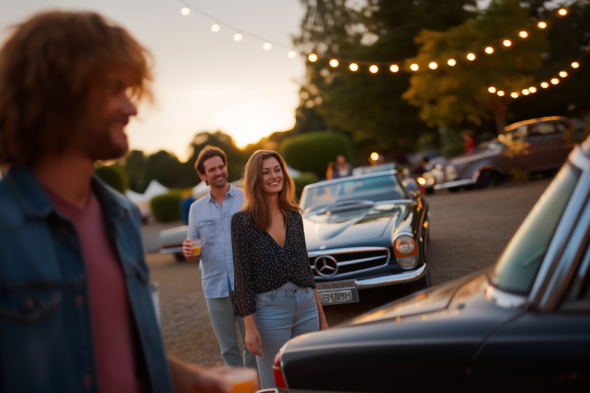 U7353792727 golden hour at an exclusive classic car gathering o 4366d394 2a17 488d 85d3 1832b417be88