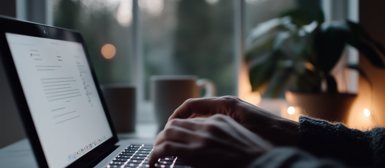 U7353792727 Photorealistic image close up of hands typing on a c7db082e c71e 4659 9fb2 79ee0dc0ce29