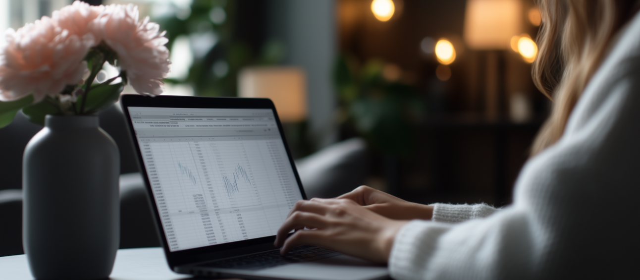 U7353792727 Photorealistic image woman working on a laptop on f 9dc402b6 7d2f 47fe a7cb 098992f2b0d6